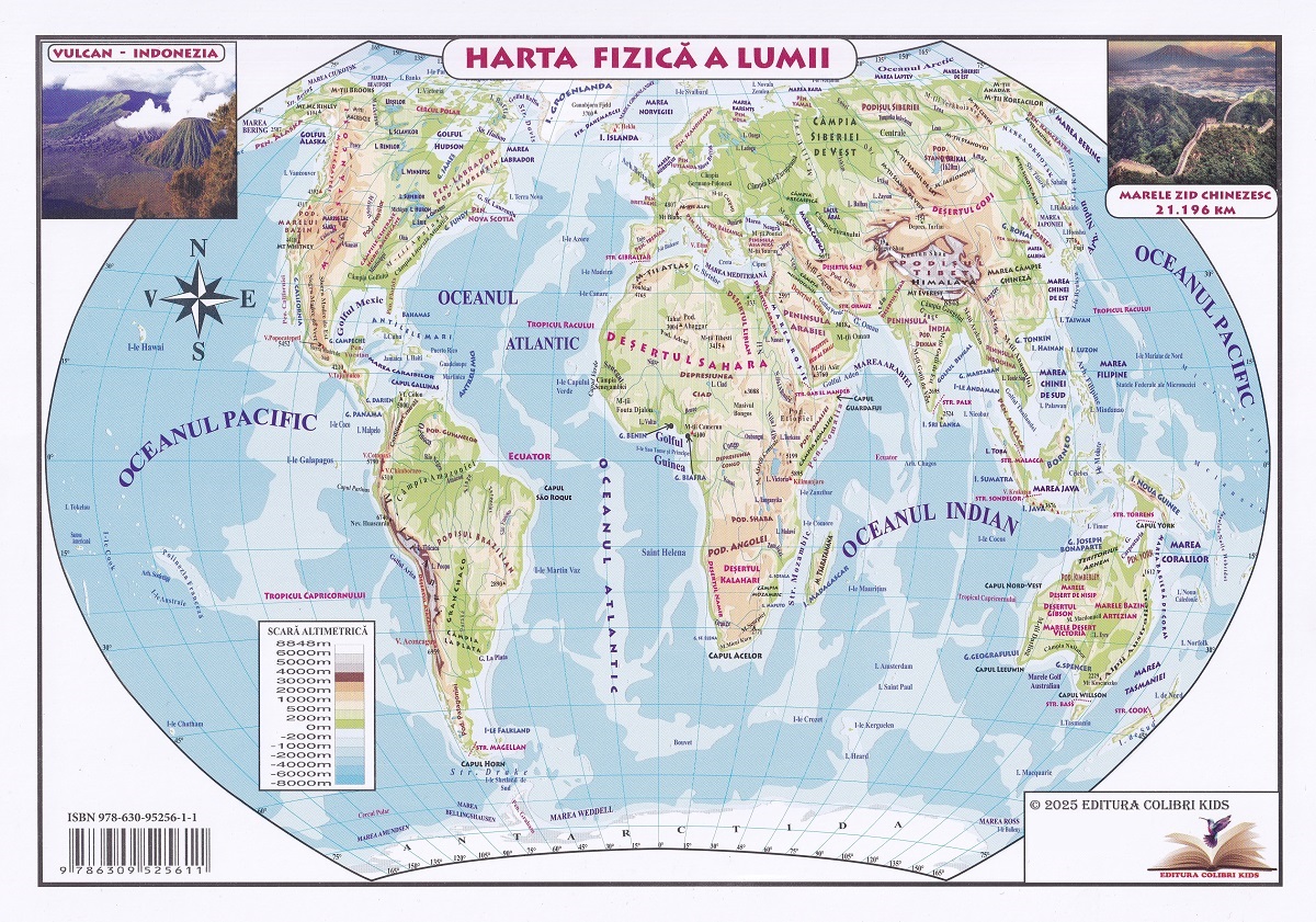 Plansa. Harta lumii A4