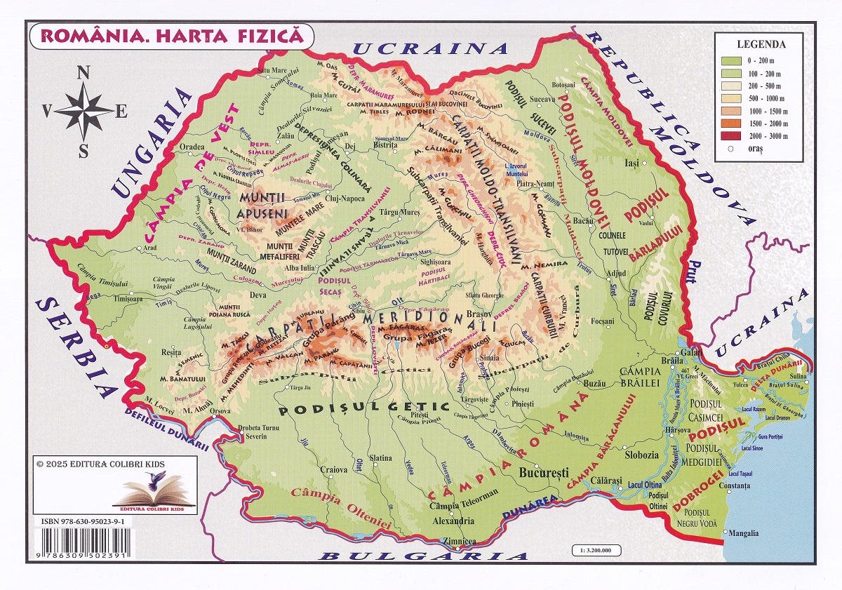 Plansa. Harta Romaniei A4