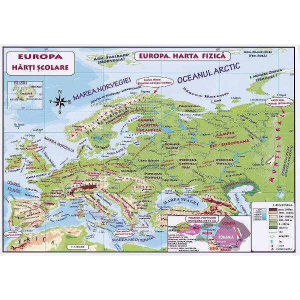 Plansa. Harta Europei A4