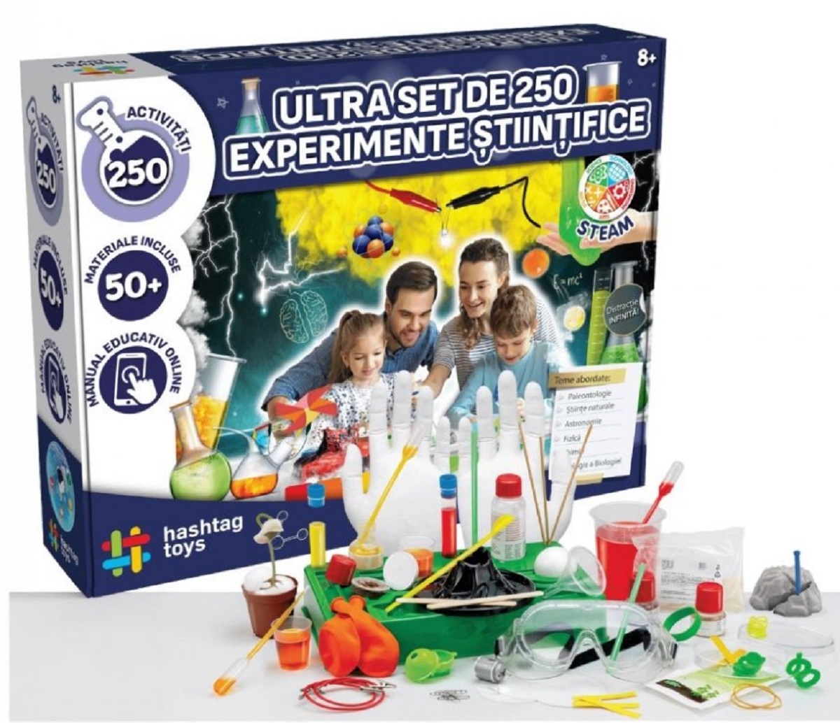 Ultra set de 250 experimente stiintifice