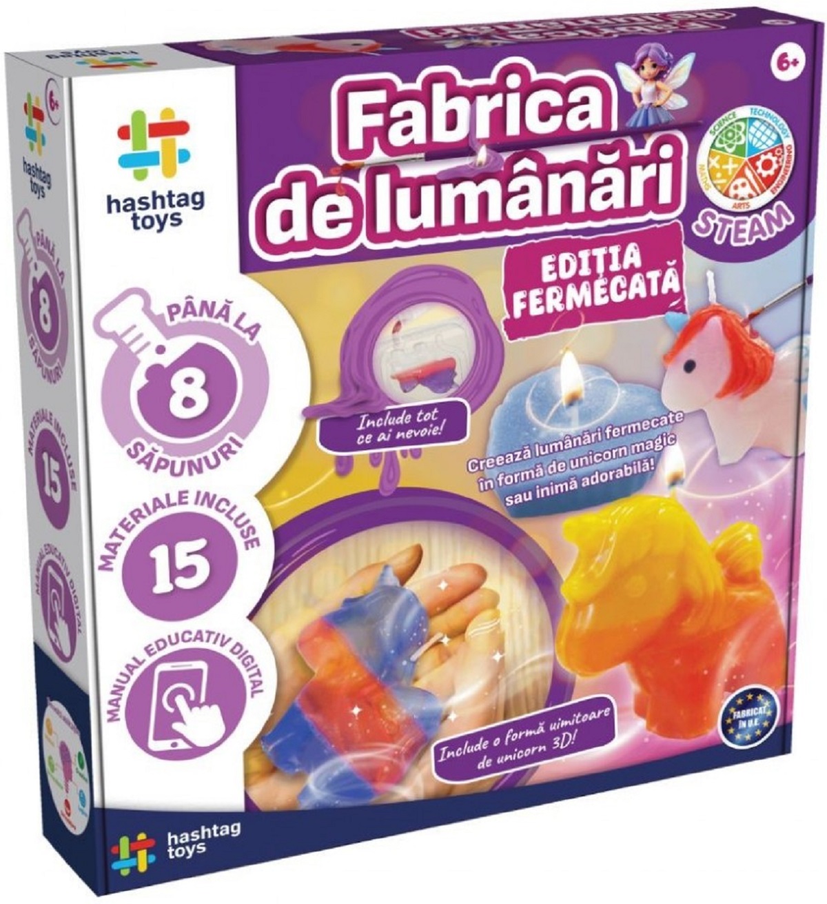 Set creativ: Fabrica de lumanari. Kit STEAM