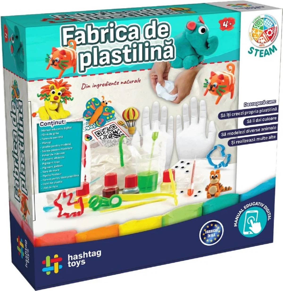 Set Fabrica de plastilina cu animale. Kit STEAM