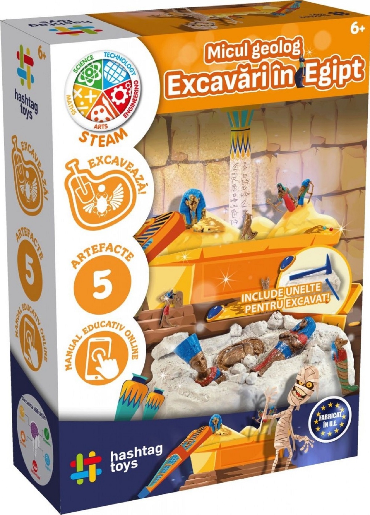 Set micul geolog: Excavari in Egipt. Kit STEAM