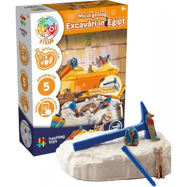 Set micul geolog: Excavari in Egipt. Kit STEAM