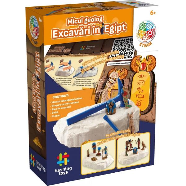 Set micul geolog: Excavari in Egipt. Kit STEAM