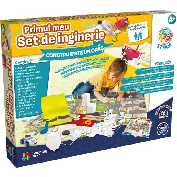 Primul meu set de inginerie: Construieste un oras. Kit STEAM