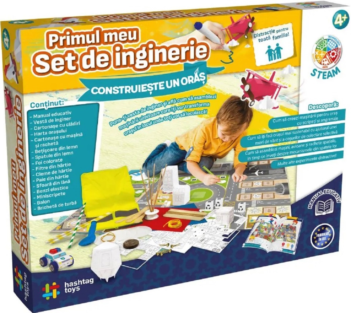Primul meu set de inginerie: Construieste un oras. Kit STEAM