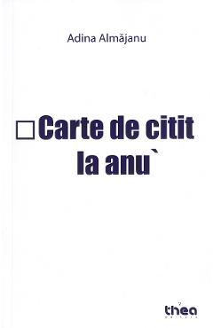 Coperta cărții 'Carte de citit la anu - Adina Almajanu'