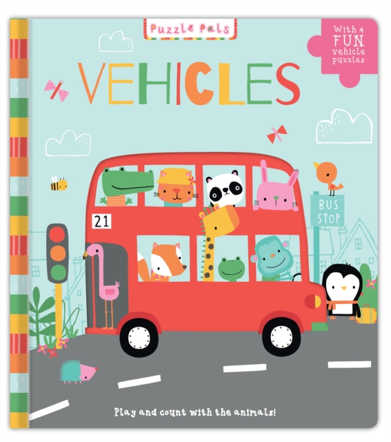 Coperta cărții 'Puzzle Pals: Vehicles - Rebecca Weerasekera'