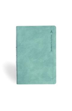 Coperta cărții 'CSB Student Study Bible, Earthen Teal Suedesoft Leathertouch, Indexed -'