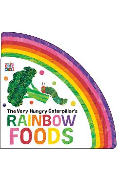 Coperta cărții 'The Very Hungry Caterpillar's Rainbow Foods - Eric Carle'