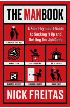 Coperta cărții 'The Manbook: A Point-By-Point Guide to Sucking It Up and Getting the Job Done - Nick Freitas'