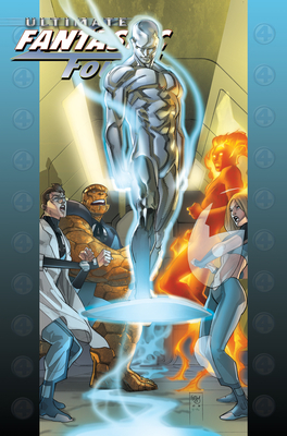 Coperta cărții 'Ultimate Fantastic Four Omnibus Vol. 2 Pasqual Ferry Silve Surfer Cover - Mike Carey'