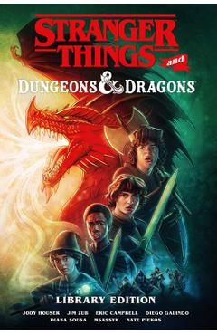 Coperta cărții 'Stranger Things and Dungeons & Dragons Library Edition - Jim Zub'