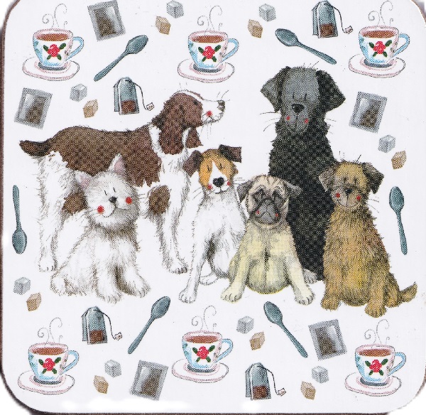 Suport pahar: Dogs & Tea