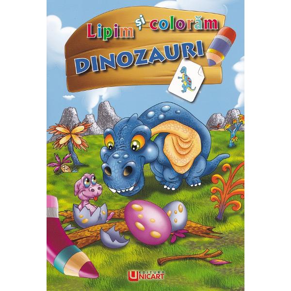 Lipim si coloram. Dinozauri