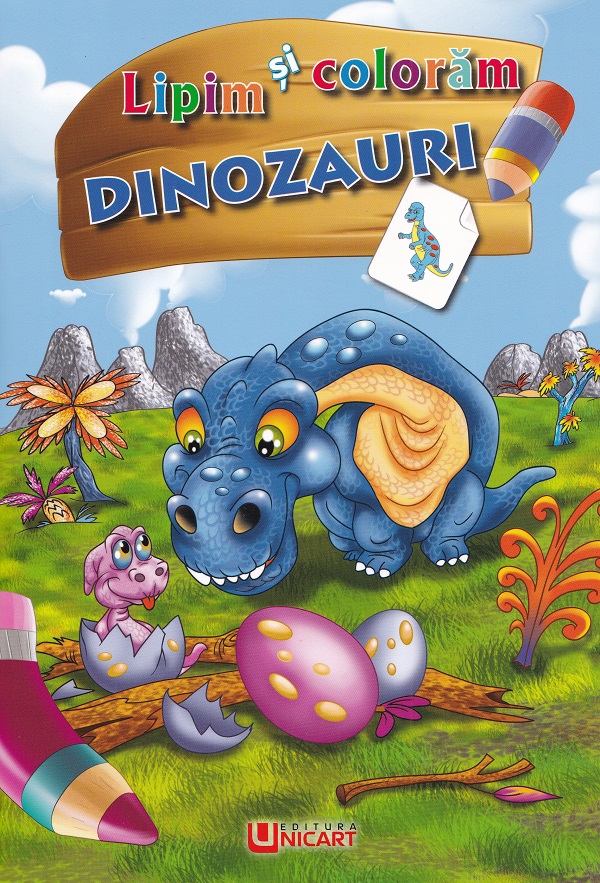 Lipim si coloram. Dinozauri