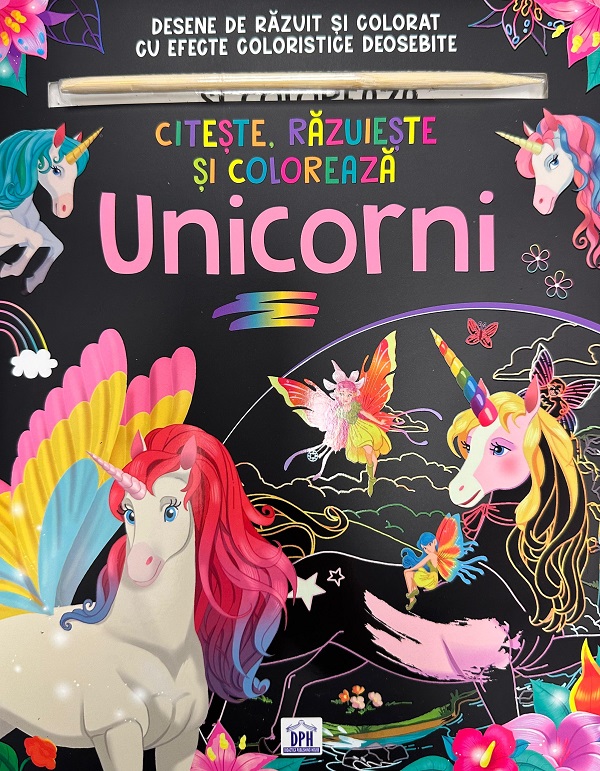 Citeste, razuieste si coloreaza: Unicorni