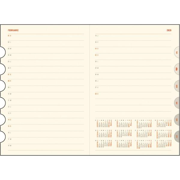 Agenda zilnica 2026 A5: Negru. Office Ego