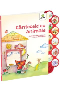Poza produsului Cantecele cu animale. Carte cu sunete