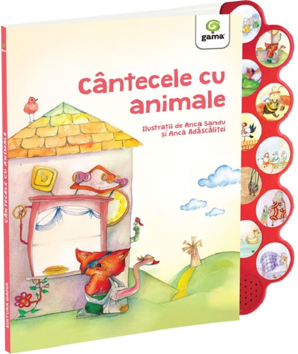 Cantecele cu animale. Carte cu sunete