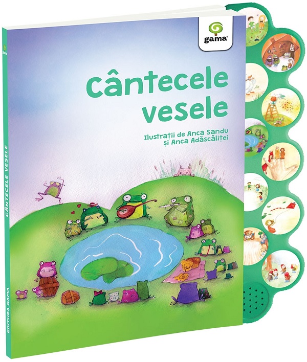 Cantecele vesele. Carte cu sunete