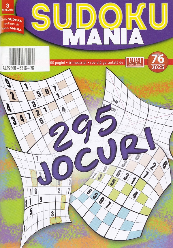 Sudoku Mania Nr.76 din 2025