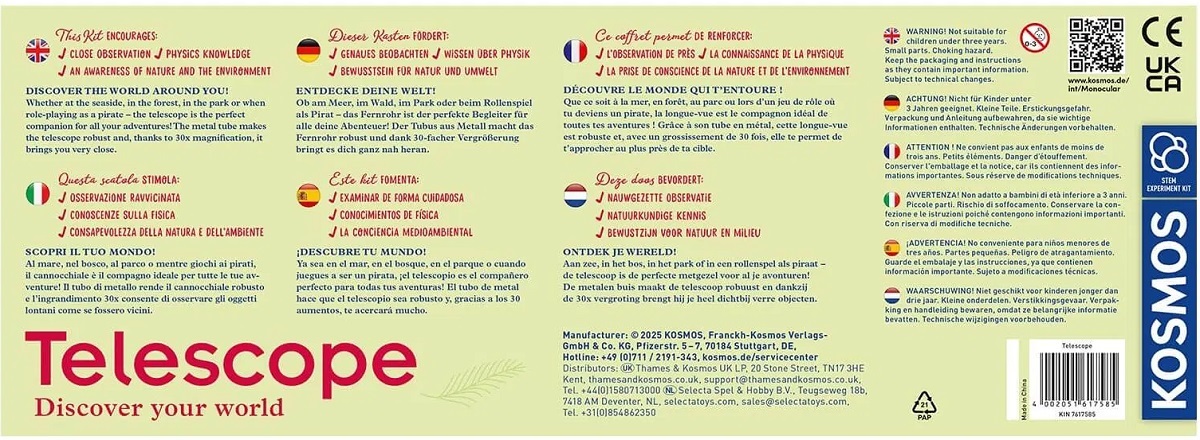 Telescop pentru copii 30x