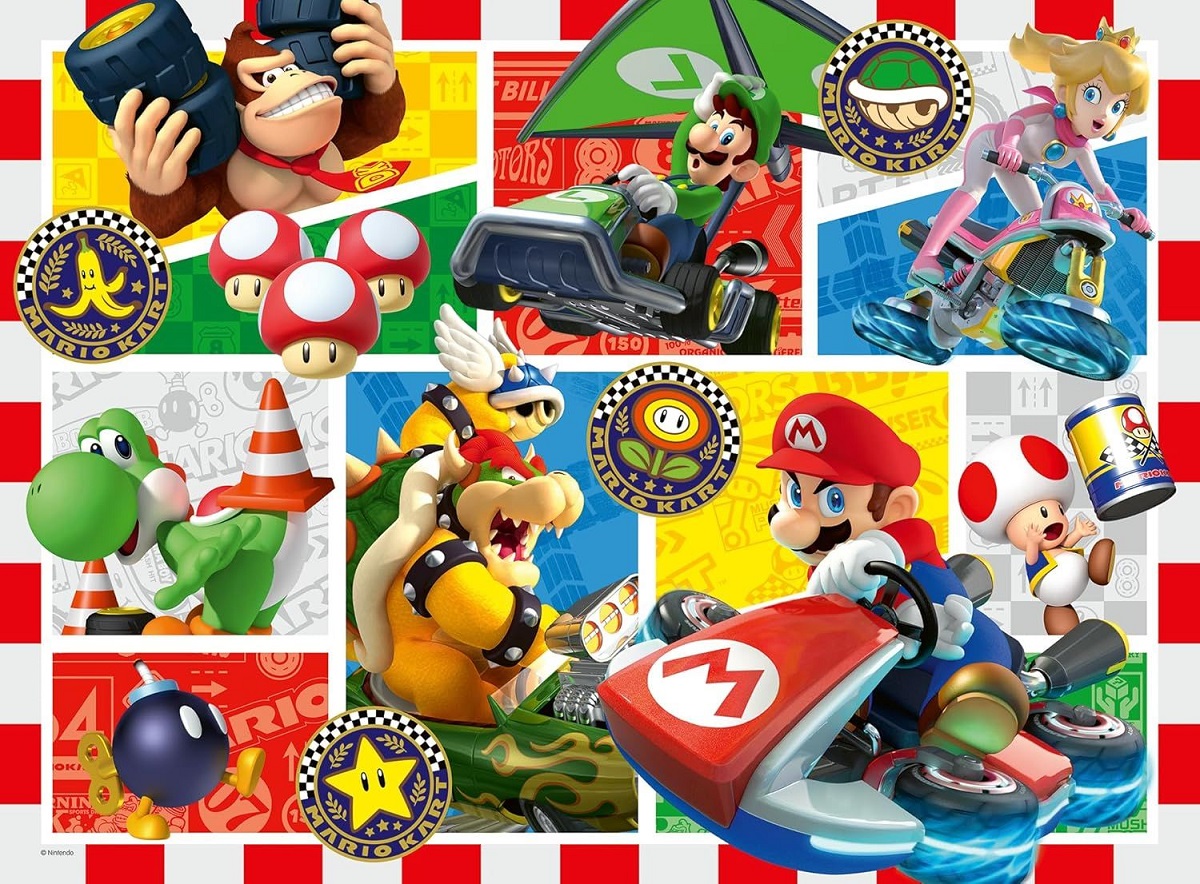 Puzzle 150. Super Mario si kart