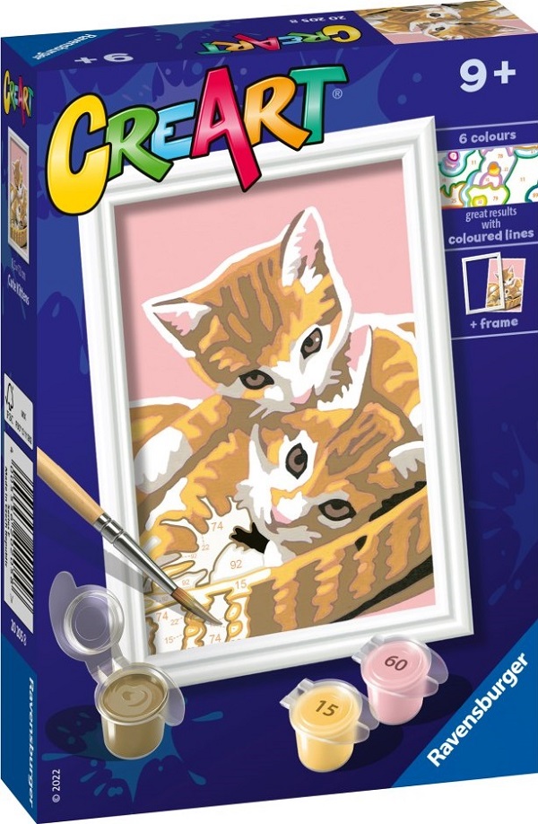 Pictura pe numere: Pisicute dragalase