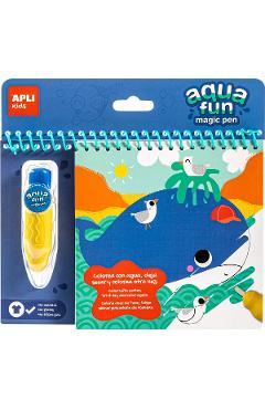 Poza produsului Carte de colorat Aqua Fun Magic Pen: Animale marine