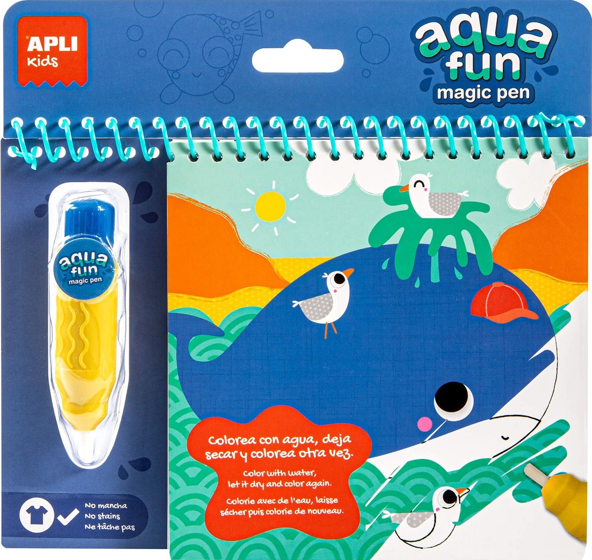 Carte de colorat Aqua Fun Magic Pen: Animale marine