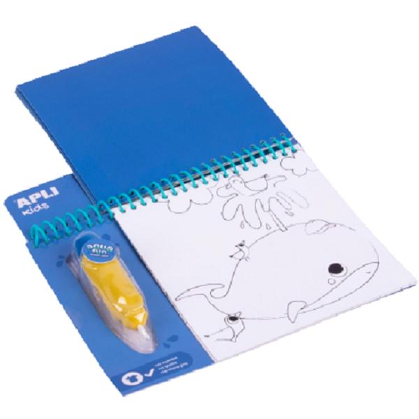 Carte de colorat Aqua Fun Magic Pen: Animale marine