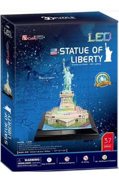 Imaginea produsului 'Puzzle 3D LED: Statuia Libertății'