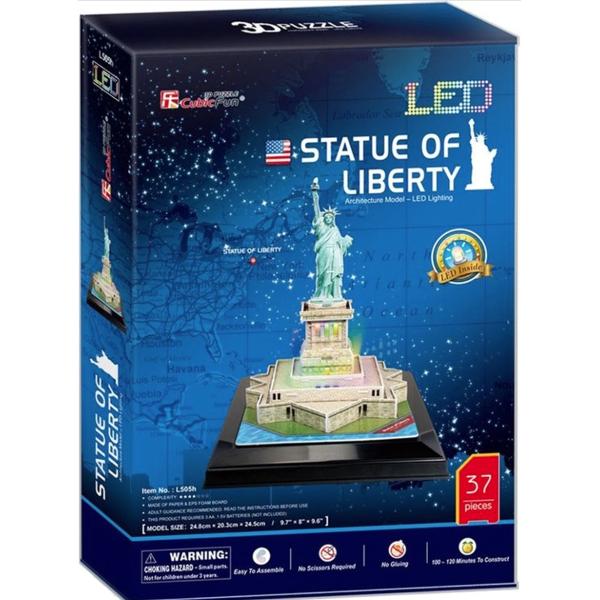 Puzzle 3D LED: Statuia Libertatii