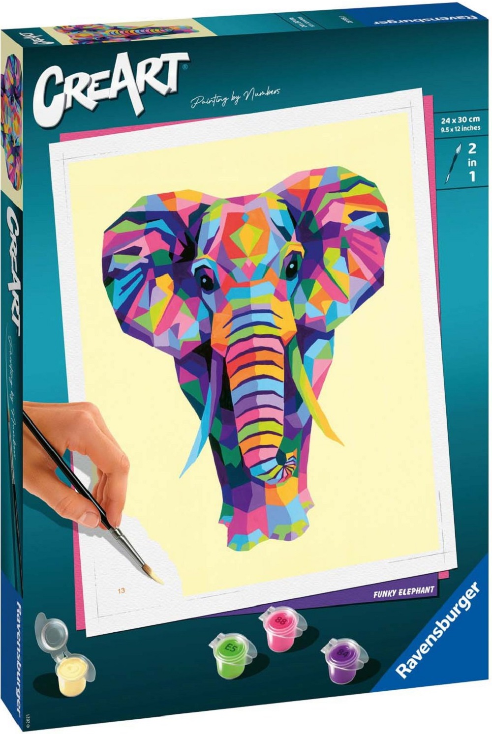 Pictura pe numere. Elefant