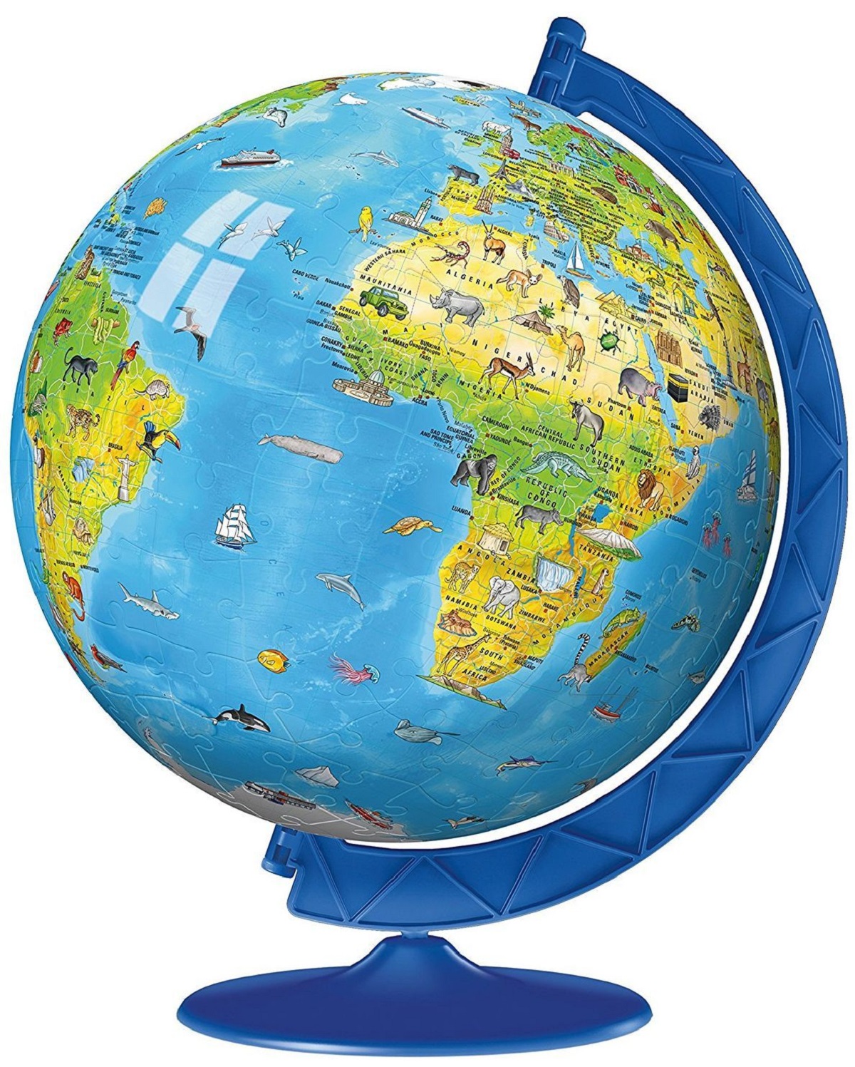 Puzzle 3D: Globul lumii