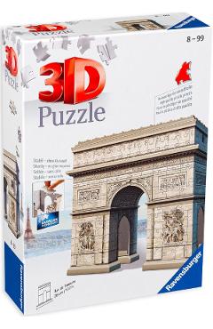 Poza produsului Puzzle 3D: Arcul de Triumf cu inimioare