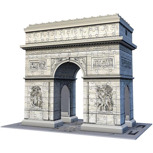 Puzzle 3D: Arcul de Triumf cu inimioare