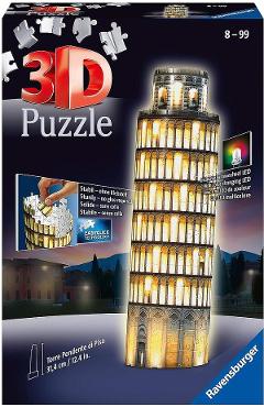 Poza produsului Puzzle 3D: Turnul din Pisa. Editie luminoasa