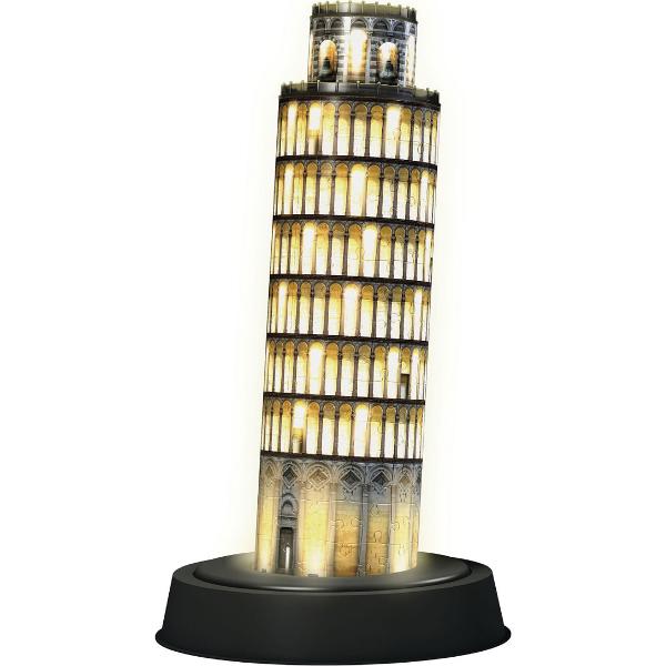 Puzzle 3D: Turnul din Pisa. Editie luminoasa