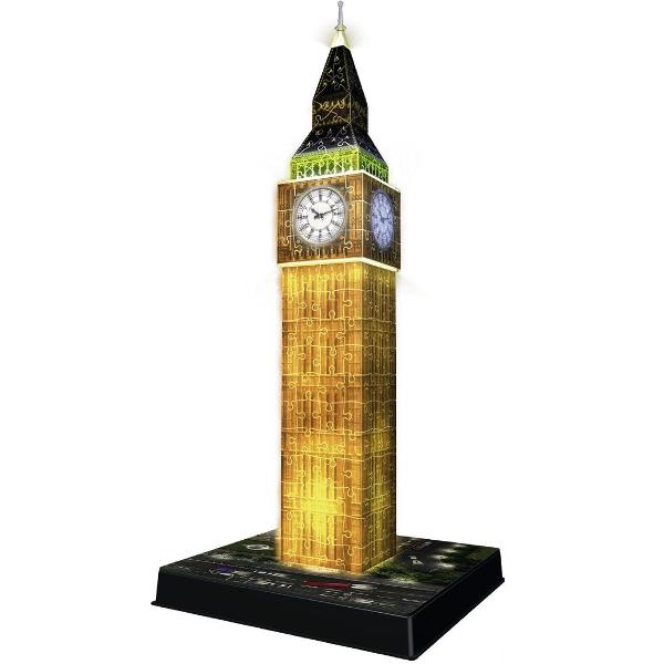 Puzzle 3D: Big Ben. Editie luminoasa