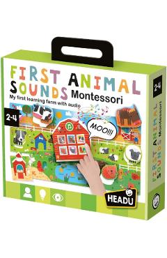 Poza produsului Joc Montessori: Sa ascultam sunetele animalelor