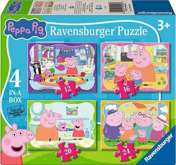Puzzle 4 in 1. Peppa Pig