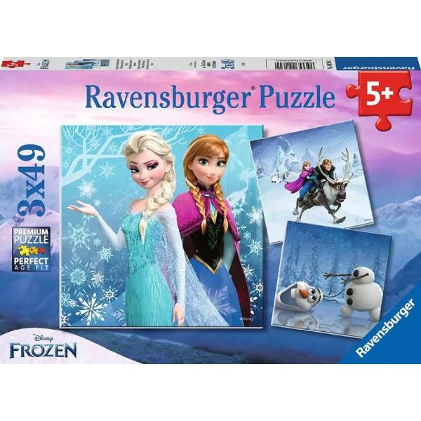 Puzzle 3x49 piese. Frozen