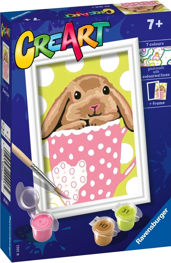 Pictura pe numere: Iepuras in cana