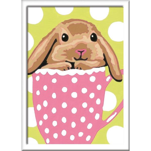 Pictura pe numere: Iepuras in cana