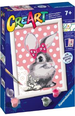 Poza produsului Pictura pe numere: Iepuras cu funda