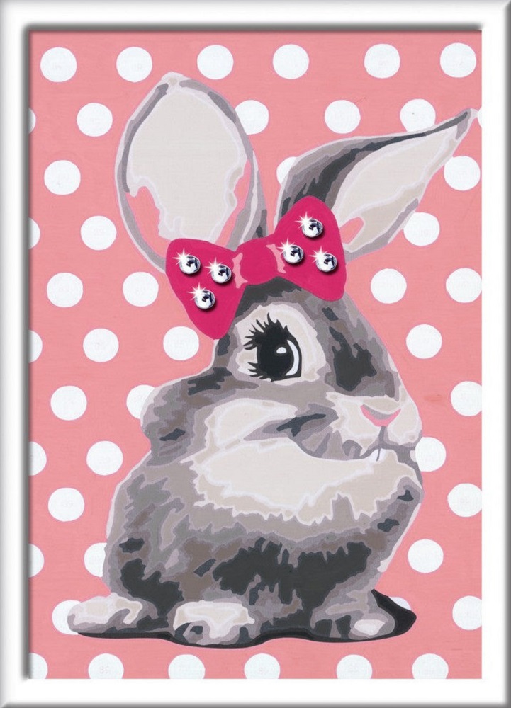 Pictura pe numere: Iepuras cu funda