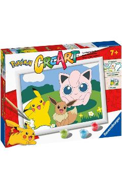 Poza produsului Pictura pe numere pentru copii. Personaje Pokemon